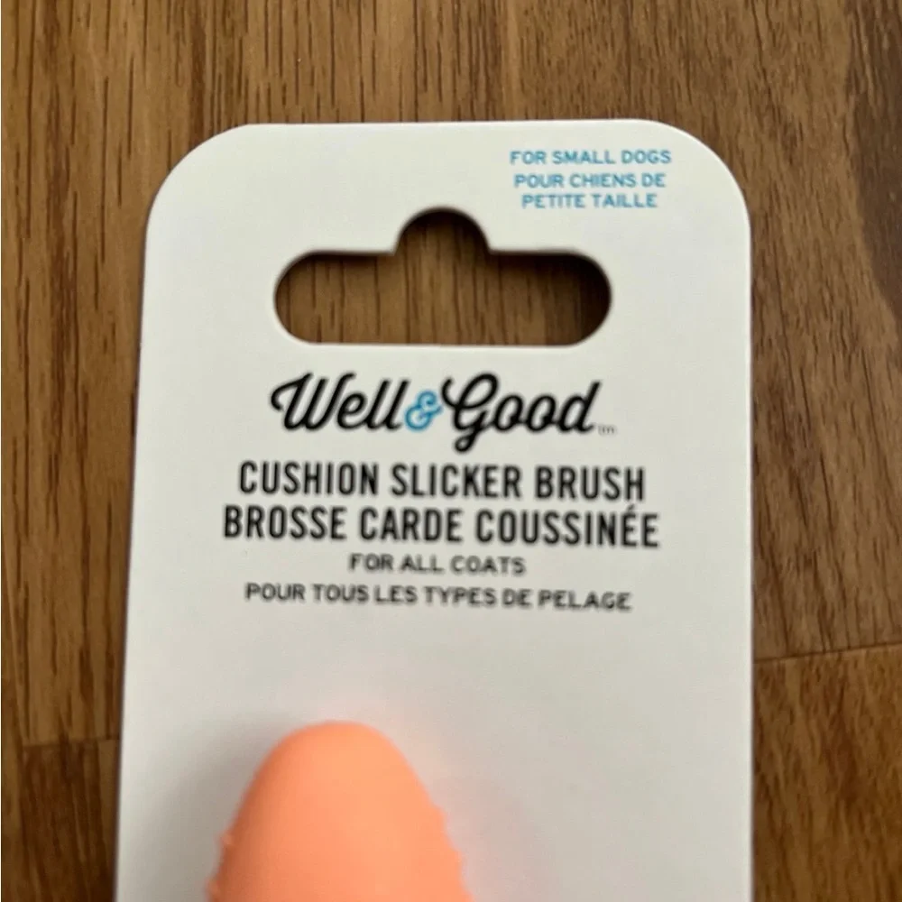 NWT Well&Good Cushion Slicker Brush for All Coats for Small Dogs
